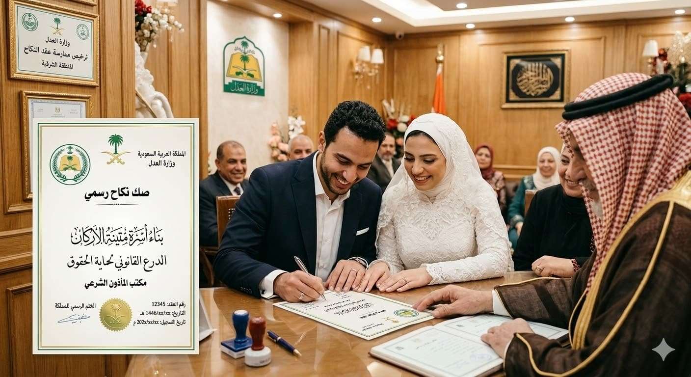  وثق عقد الزواج الورقي الرسمي واحم حقوق أسرتك