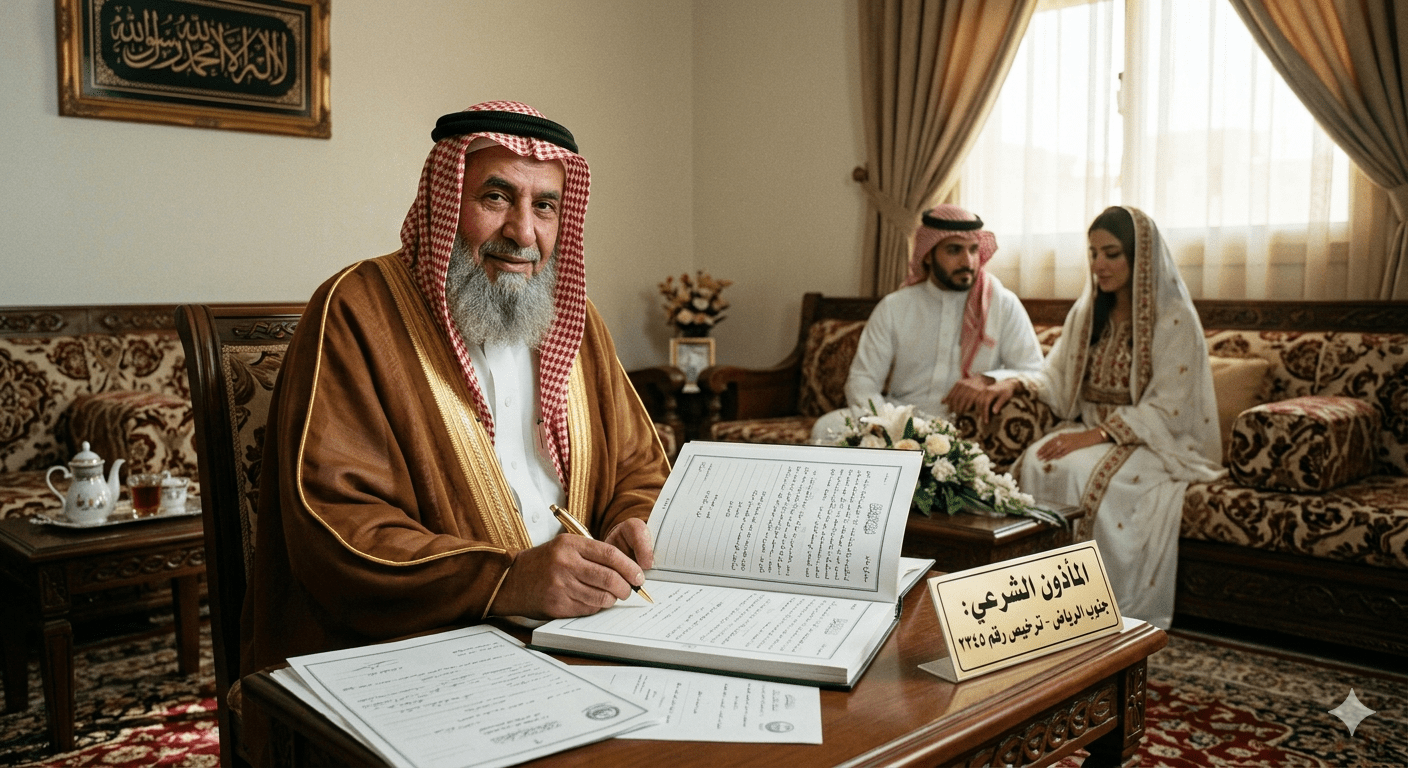 مأذون شرعي جنوب الرياض | توثيق عقود الزواج باحترافية