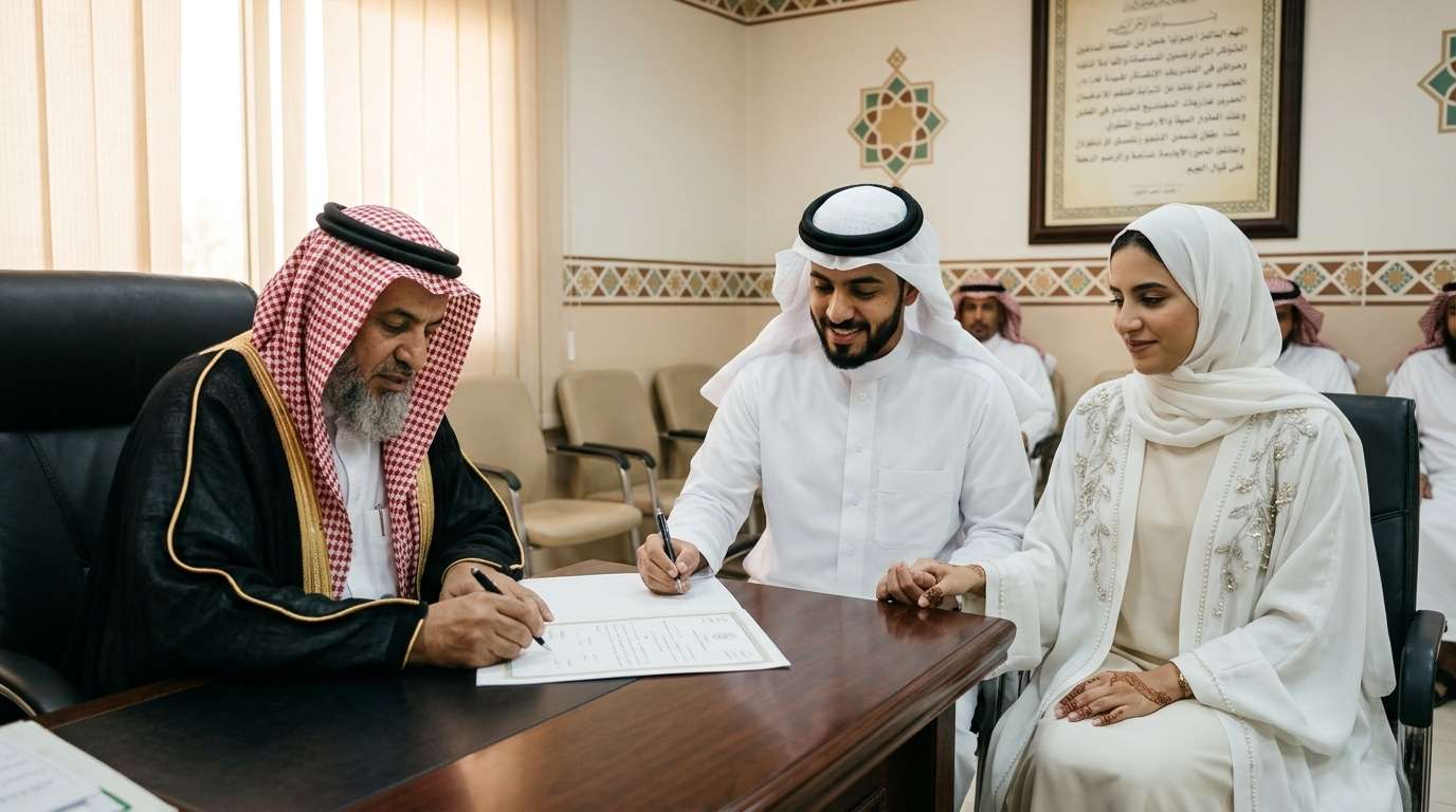 مأذون شرعي للأجانب في الرياض | توثيق زواجك بسهولة وأمان